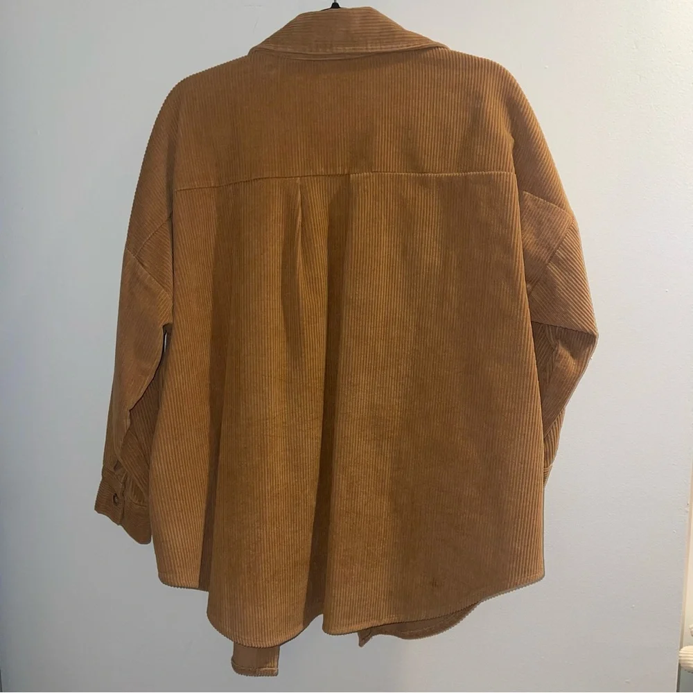 Tan Corduroy Women's Jacket - Picture 2 of 6